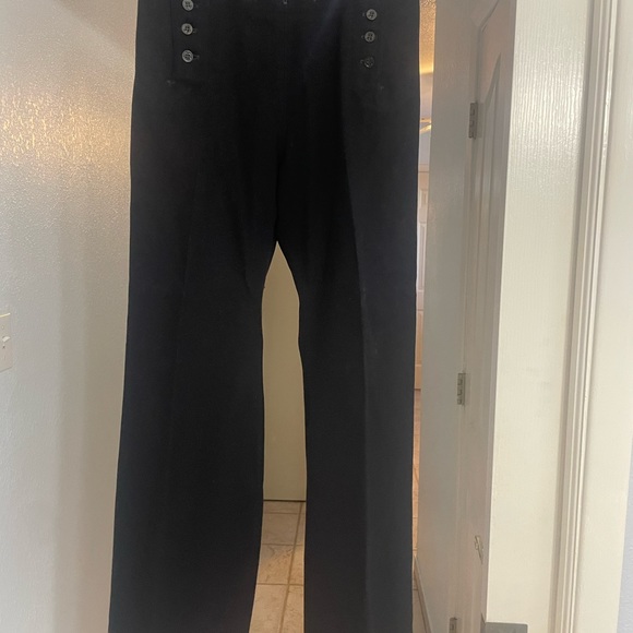 Wool Navy shirt and pants with tie, waist up to 30 X 32 1/2 length inseam - Picture 6 of 9